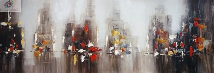 Oil painting  City