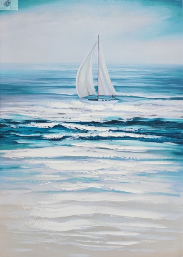 Oil painting A sea idyll