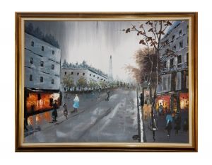 Oil painting - The noise of the city