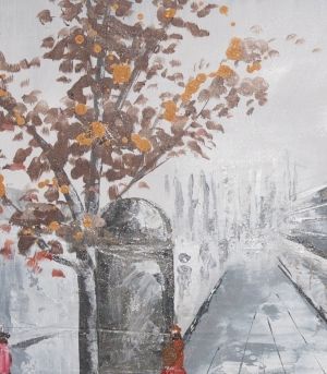 Oil painting - Winter story