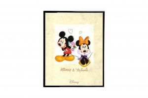 Mylar Framed Print  – Mickey and Minnie Mouse