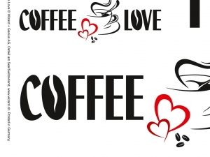 Sticker Coffee and Love