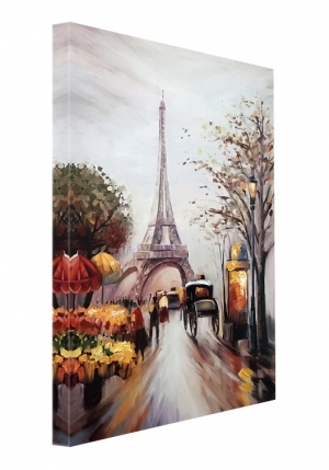 Oil painting Eiffel Tower