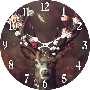 Wall clock Deer