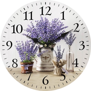 Wall clock Lavender