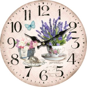 Wall clock Lavender dreams
