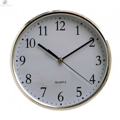 Wall clock Metallic 25cm.