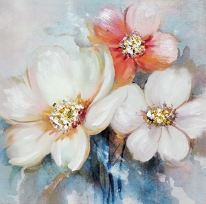 Oil painting  Gentle flowers